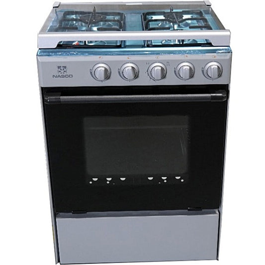 NASCO 4 Burner Gas Cooker with Oven & Grill - 60x60cm