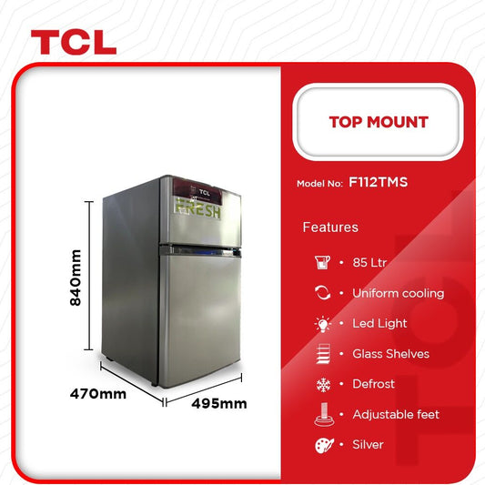 TCL Top Mount Refrigerator