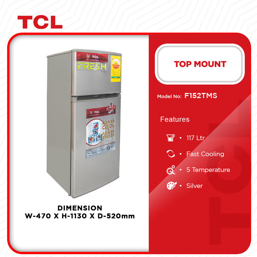 TCL Top Mount Refrigerator