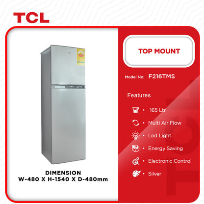 TCL Top Mount Refrigerator