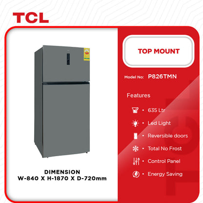 TCL Top Mount Refrigerator
